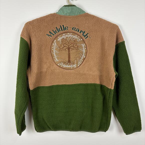 Lord of the Rings Fellowship Sherpa Sweater Jacket Middle Earth XL NEW - Picture 2 of 10